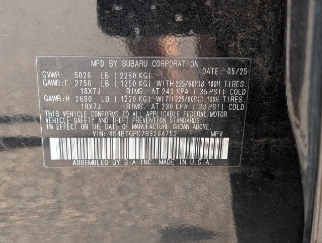 2025 Subaru Outback Touring XT