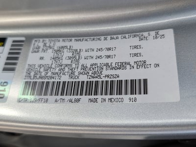2025 Toyota Tacoma SR5