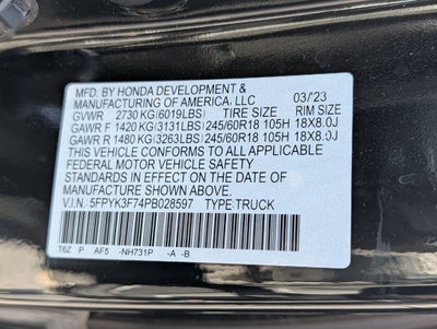 2023 Honda Ridgeline RTL-E