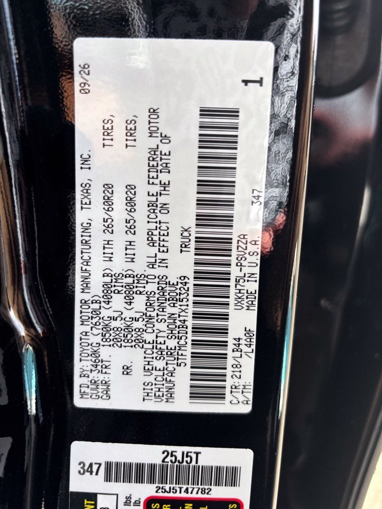 2026 Toyota Tundra Hybrid 1794 Edition OFFROAD