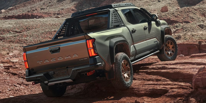 2026 Toyota Tacoma Trailhunter climbing rocks