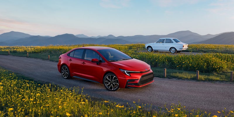 2027 Toyota Corolla 60th Anniversary Special Edition with 18-inch machined black alloy wheels